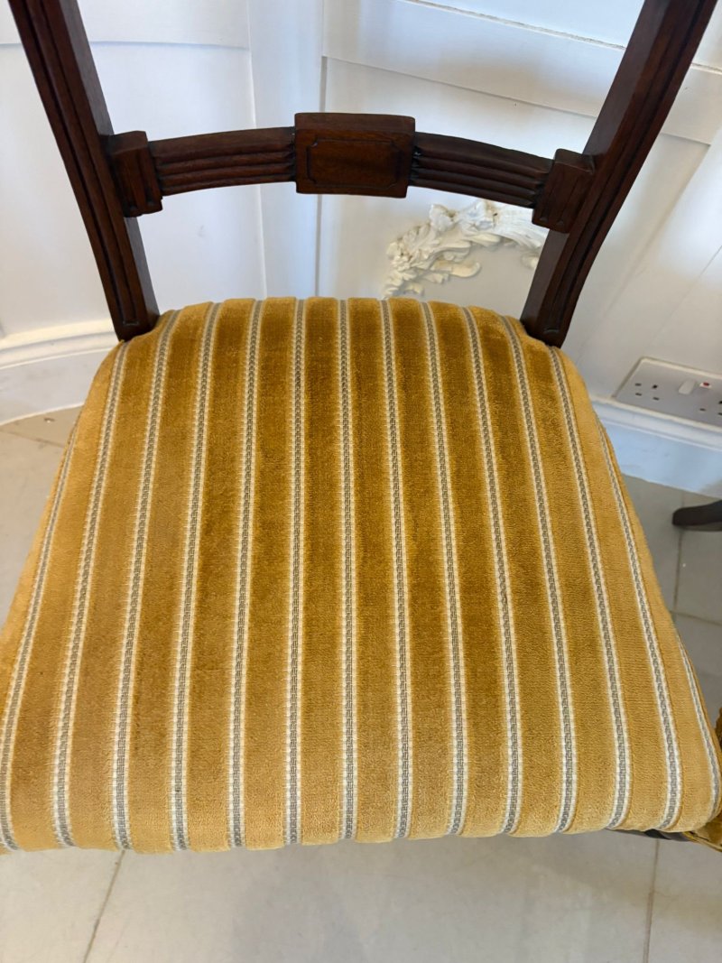 Pair of Antique George III Quality Mahogany Side Chairs - Image 12